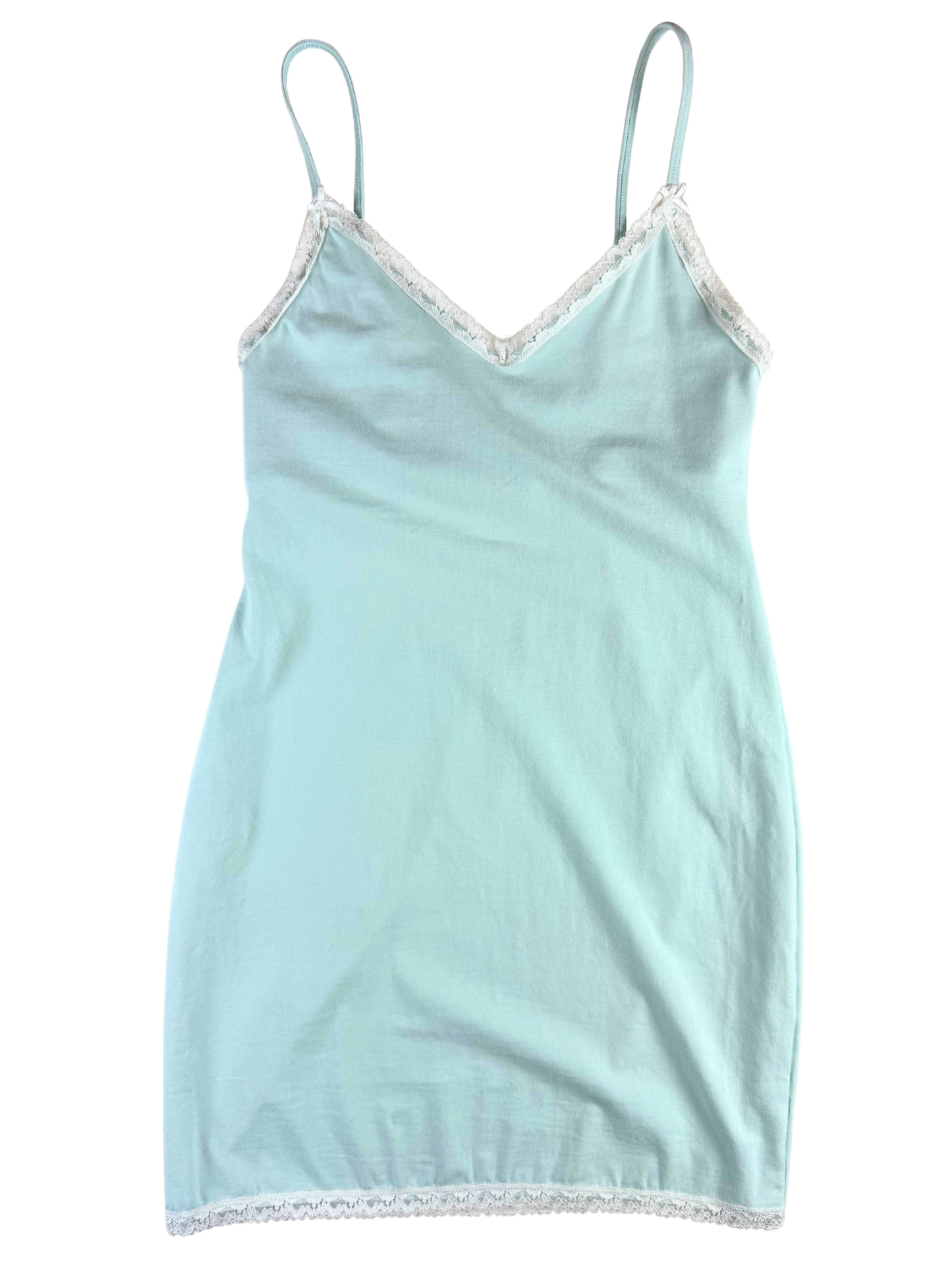 Blush Cotton Lace Trim Slip