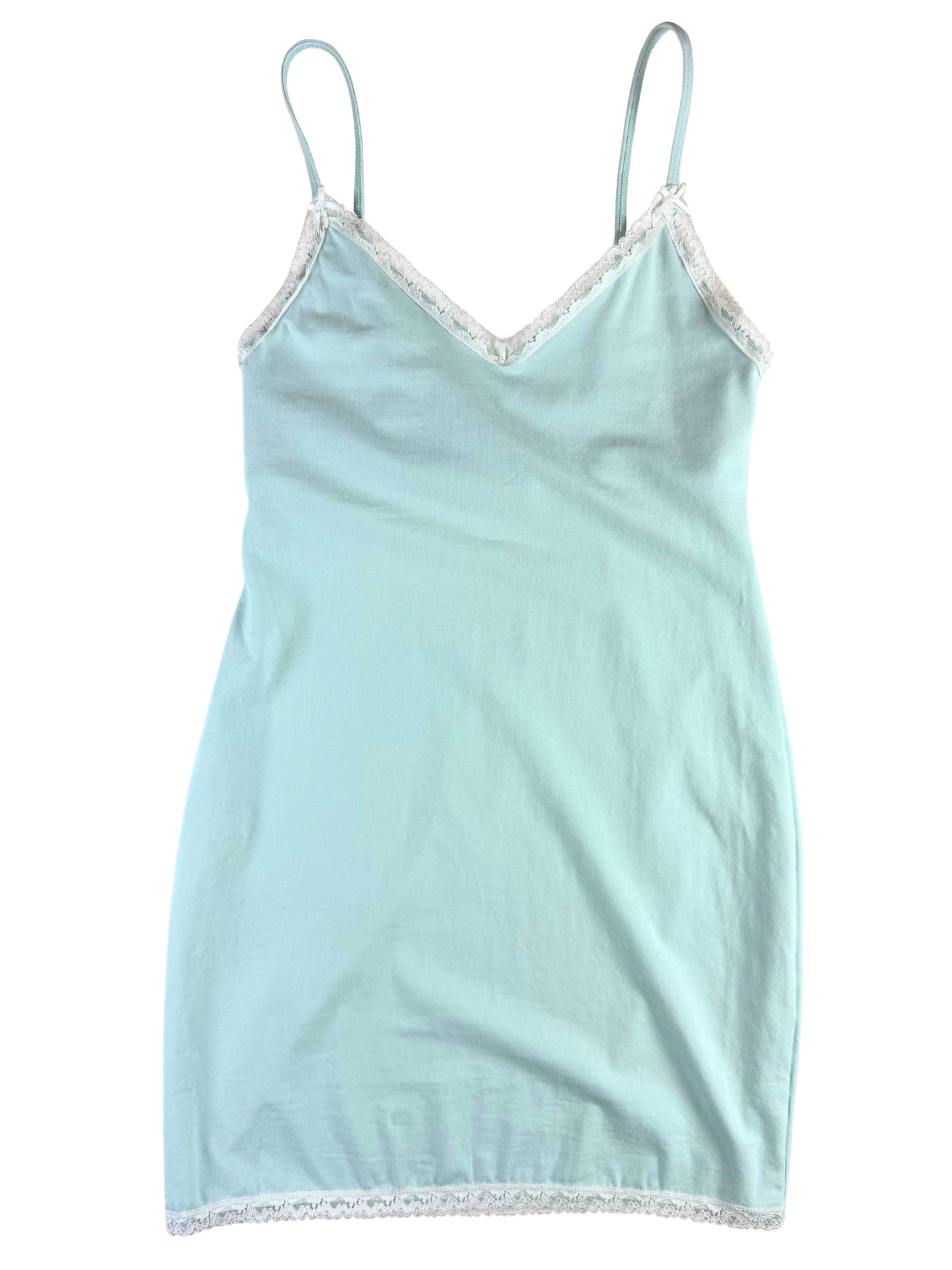 Blush Cotton Lace Trim Slip