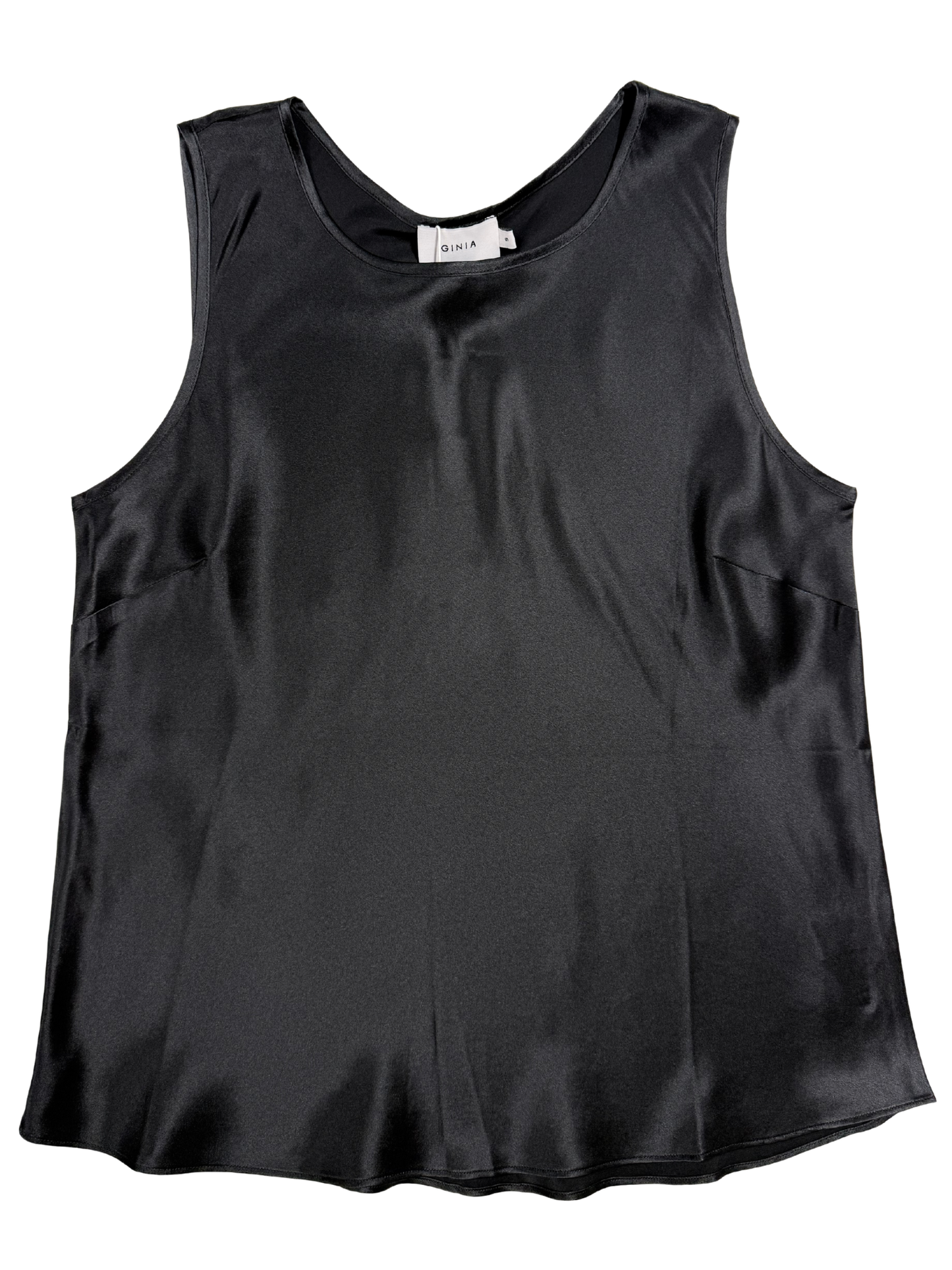 black camisole on white background