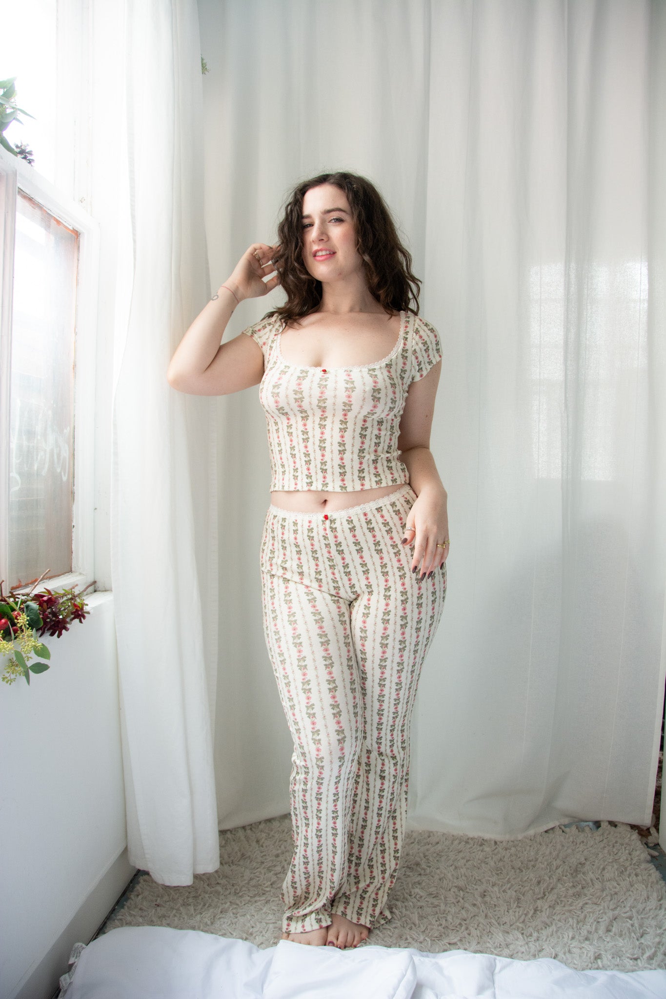 Kilo Brava Modal Rib Cap Sleeve Top