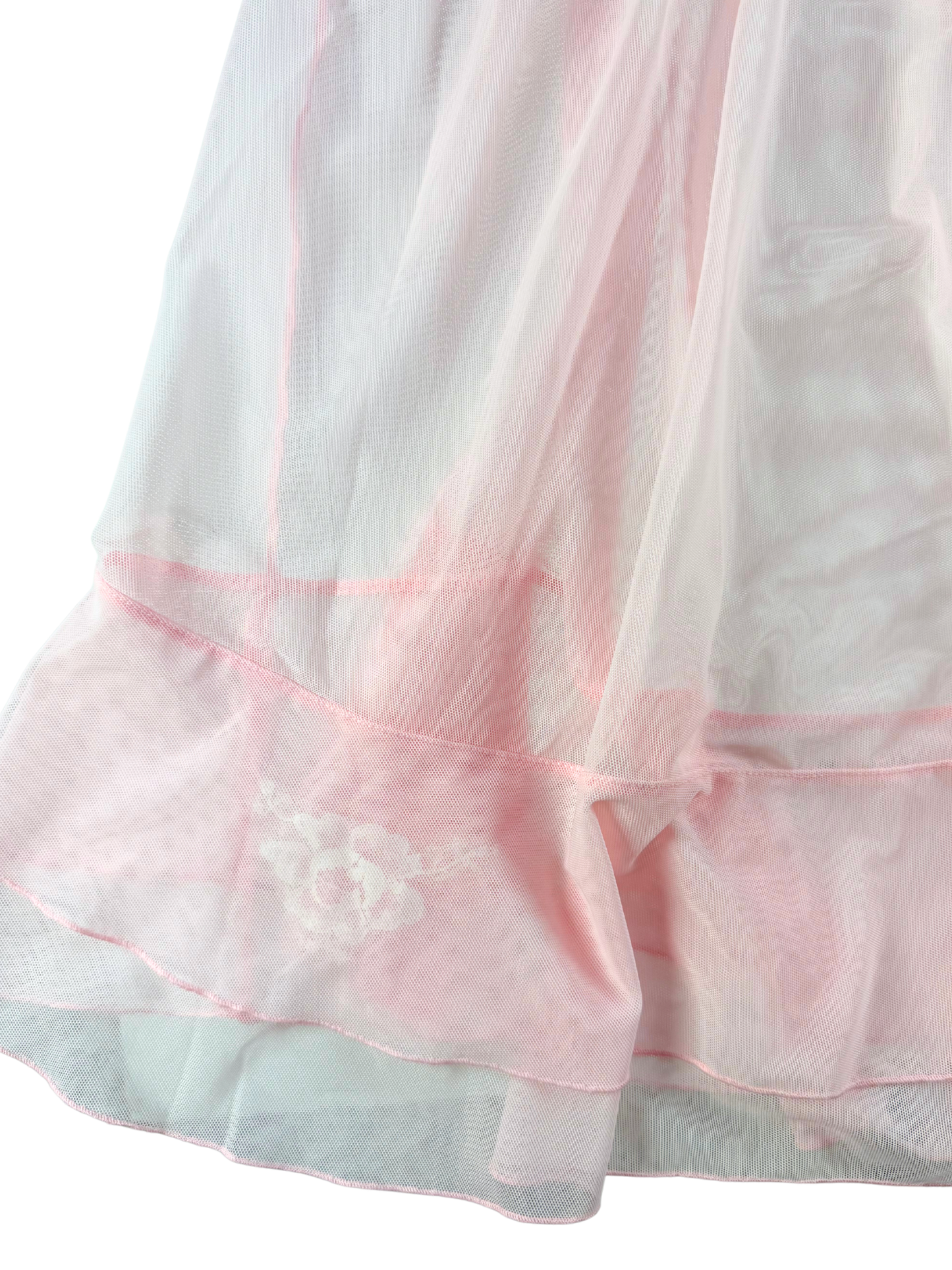 pink chemise on white