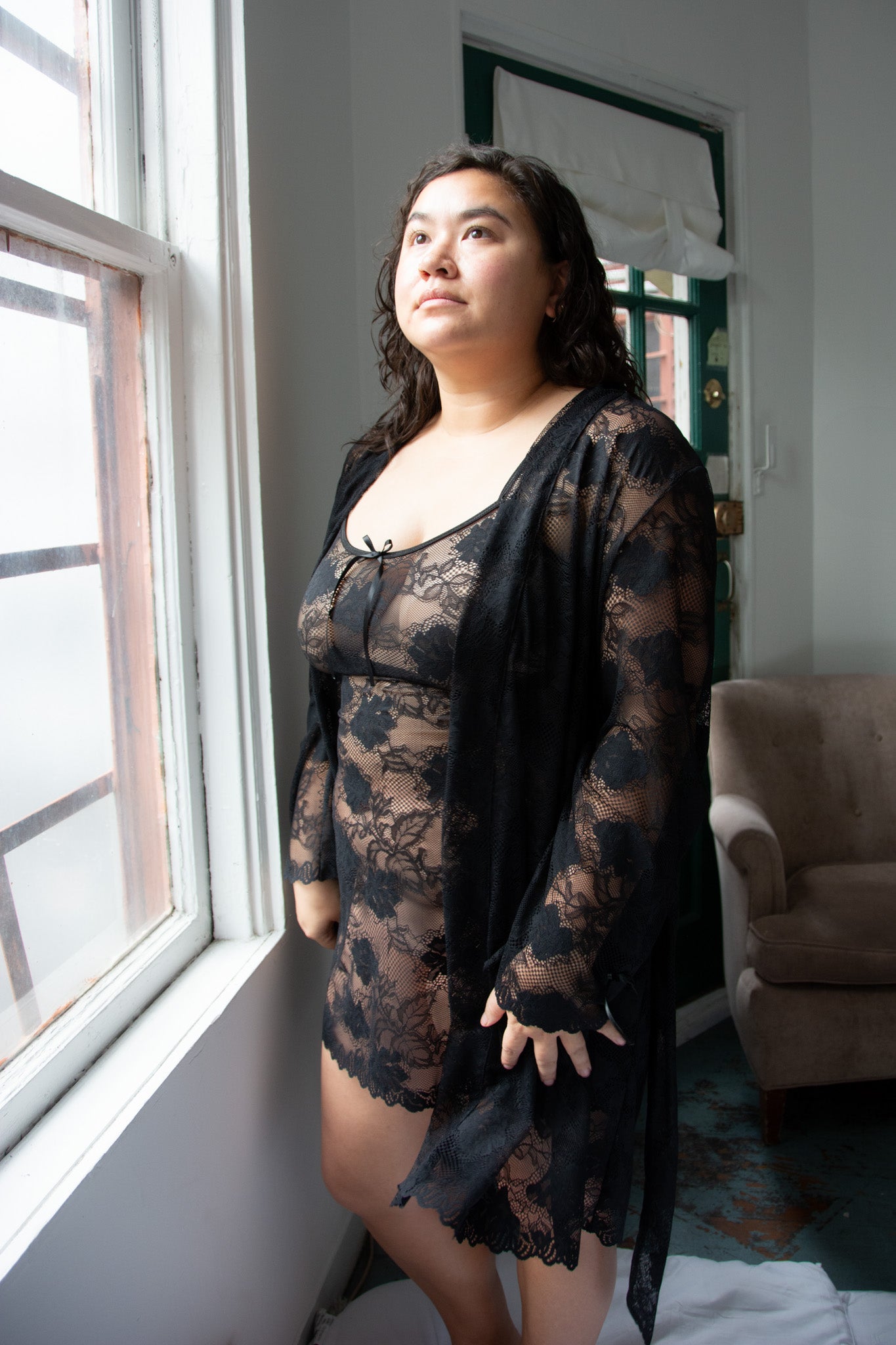 Mary Jo Bruno Rose Short Robe