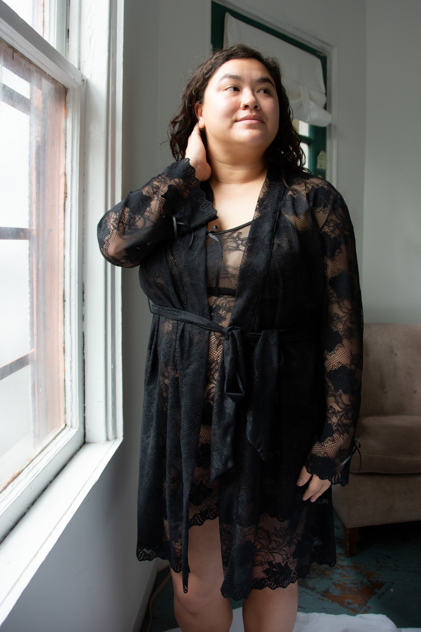 Mary Jo Bruno Rose Short Robe