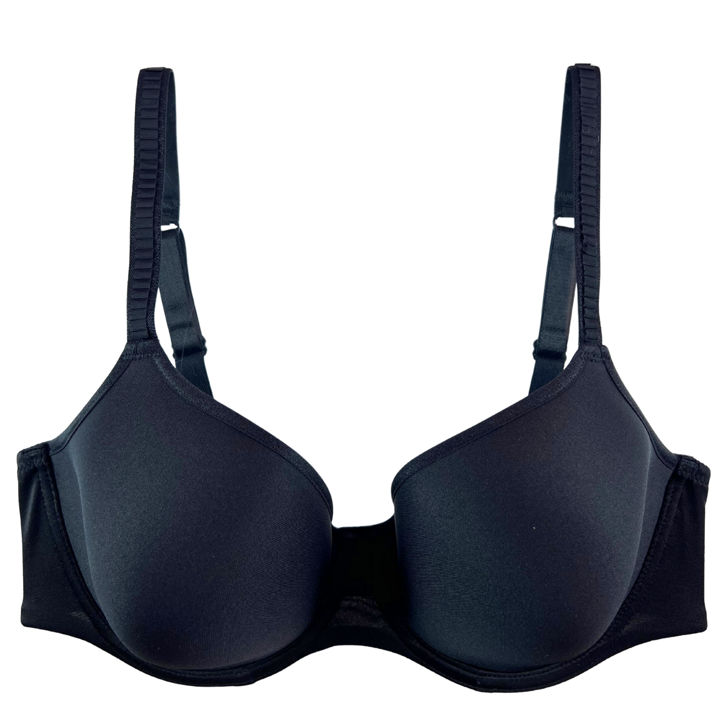 Black bra on a white background