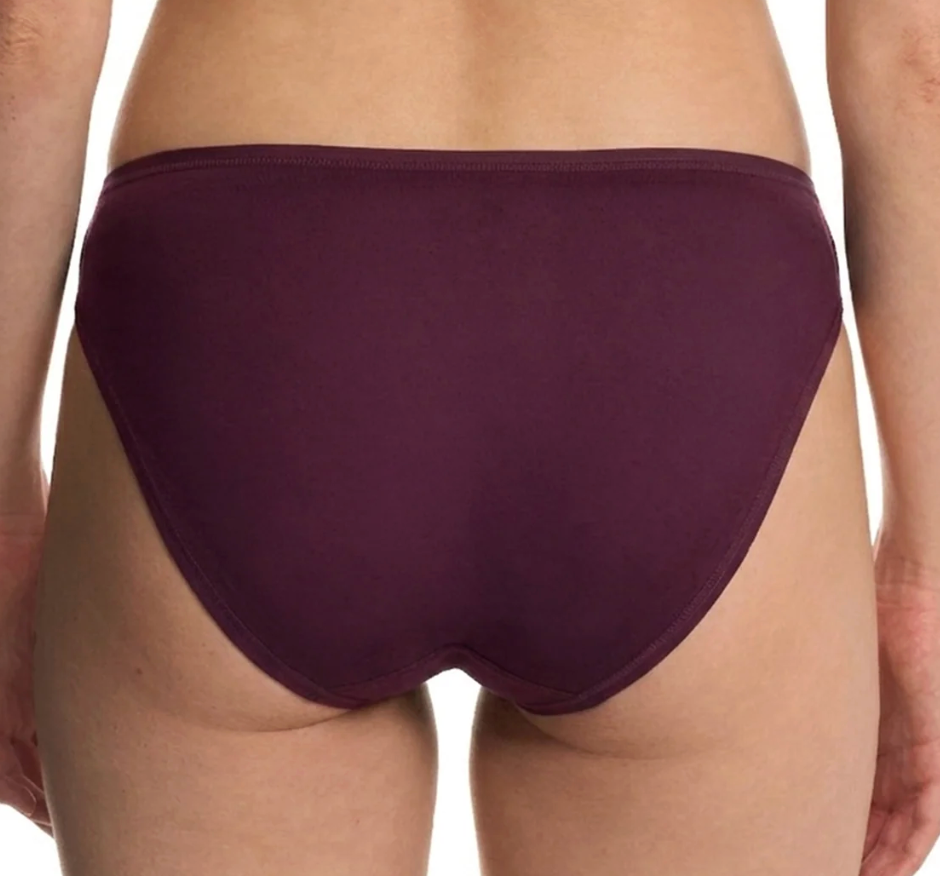 purple underwear on model