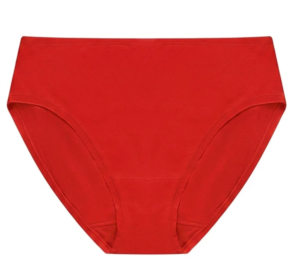 red underwear with white background