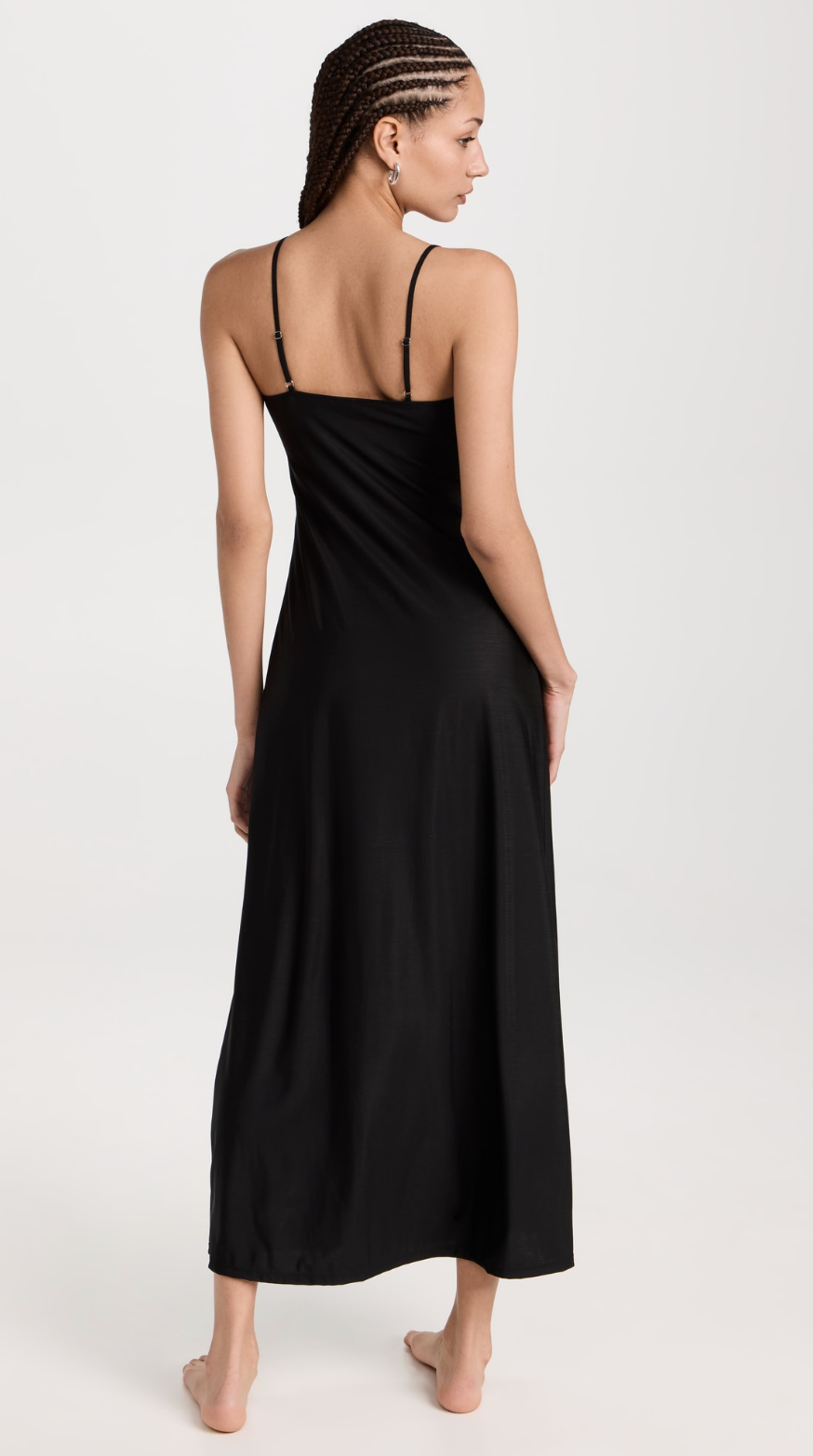 black chemise on model