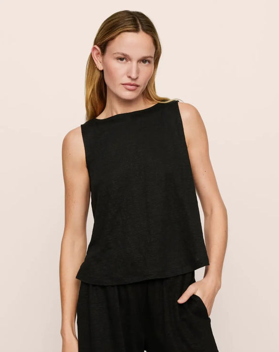 Eberjey Organic Linen Crop Tank