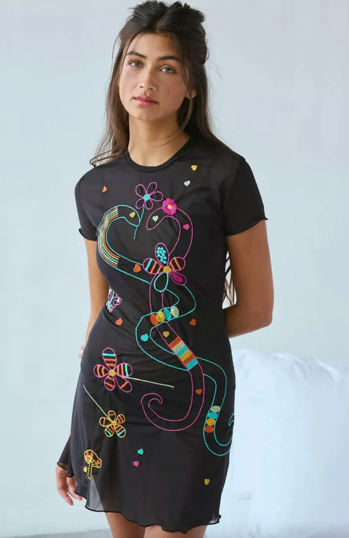 Only Hearts Year Of The Snake Baby Tee Mini Dress