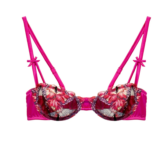 Fleur du Mal Butterfly Embroidery Balconette