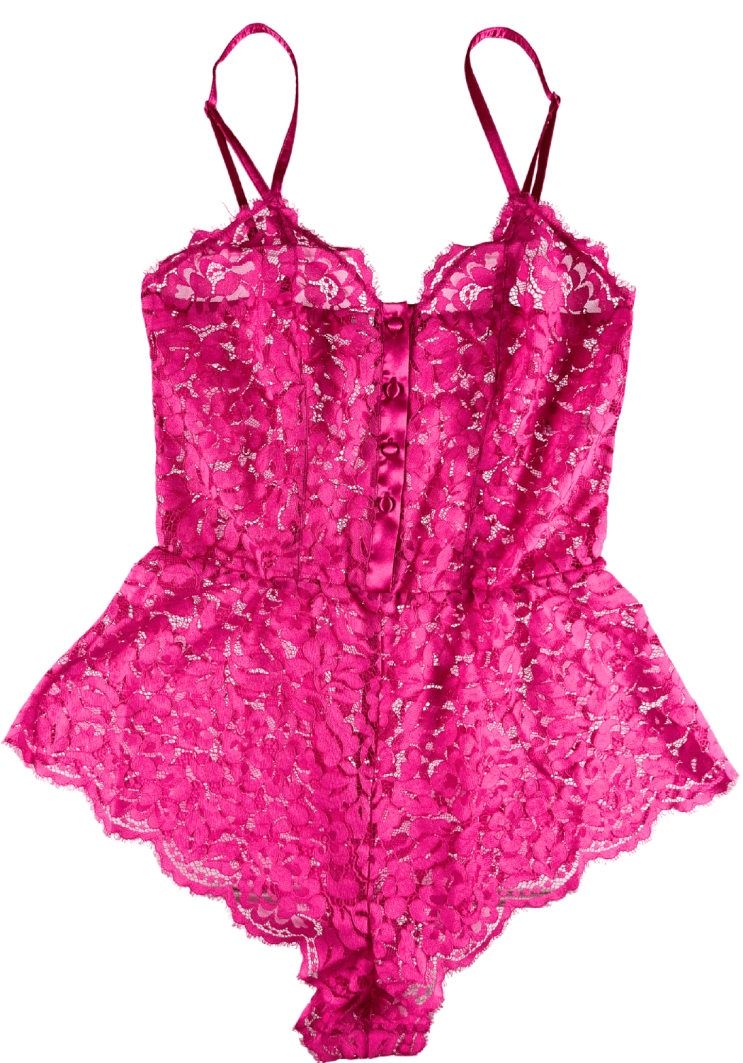 Cosabella magnolia romper in flori pink, white background, close-up.