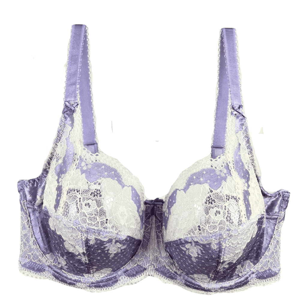 Panache clara full cup bra in thistle haze, close-up on white background.
