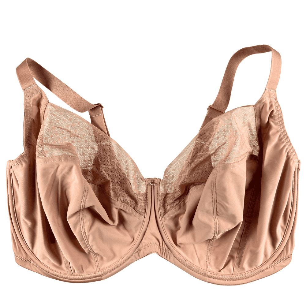 Sculptresse bliss full cup bra in hazel, close-up on white background.