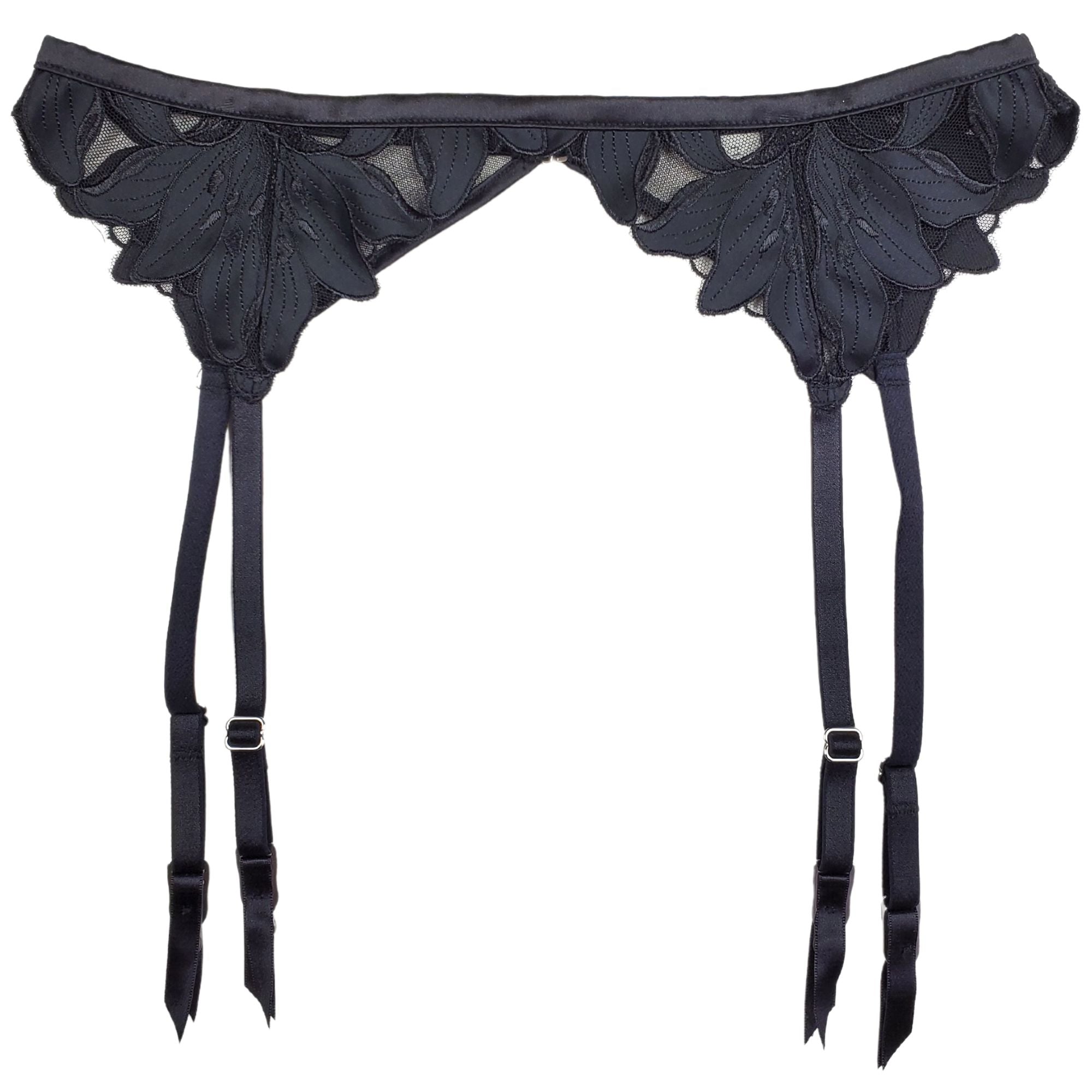 Fleur du Mal Lily Lace Garter Belt