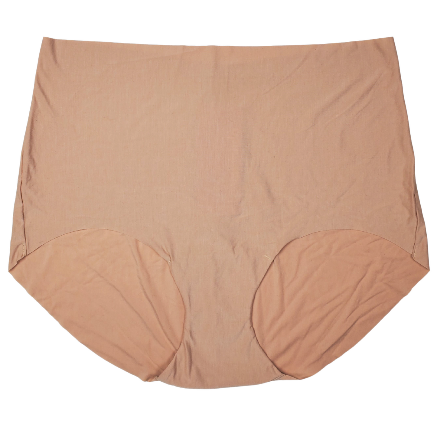 Beige underwear against a white background