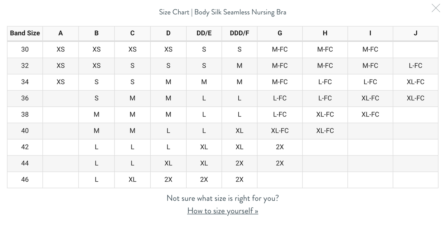 Bravado Body Silk Nursing Bra | 32-44 C-F